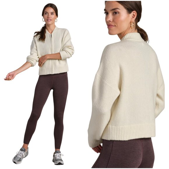 Rhone women's Westside Full Zip Cardigan Sweater size M medium sand stone ivory - Picture 1 of 12